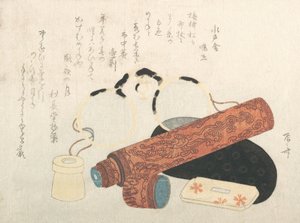 Silmälasit ja kaukoputki koteloineen, 1800-luku, 1800-luku.
