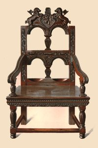 Oak Cacqueteuse tuoli, 1904 tekijältä Shirley Charles Llewellyn Slocombe