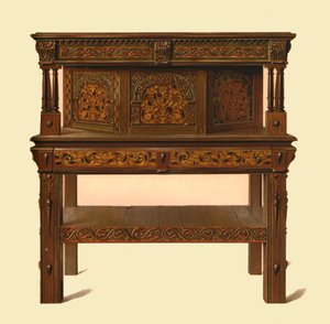 Tamminen seisova buffet, 1904 tekijältä Shirley Charles Llewellyn Slocombe