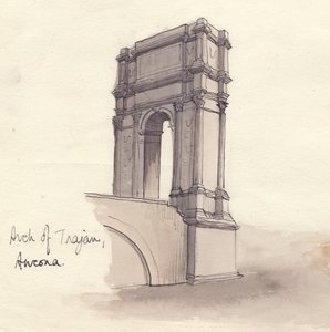 "Trajanuksen kaari, Ancona", 1951. tekijältä Shirley Markham