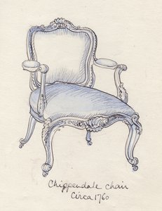 "Chippendale-tuoli", 1950. tekijältä Shirley Markham