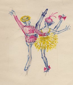 Pariskunta tanssii, 1950. tekijältä Shirley Markham