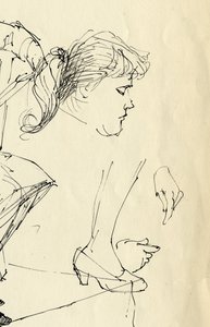 Pään, käsien ja jalkojen yksityiskohta, 1953. tekijältä Shirley Markham