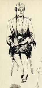 Istuva nainen, 1953. tekijältä Shirley Markham