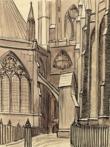 The Chapter House, Westminster Abbey, Lontoo, 1950. tekijältä Shirley Markham