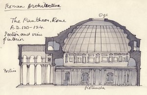 Pantheon, Rooma, Italia, 1951. tekijältä Shirley Markham