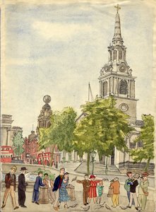 Trafalgar Square, Lontoo, 1948. tekijältä Shirley Markham