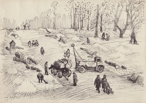 Puun kaato, v1950. tekijältä Shirley Markham