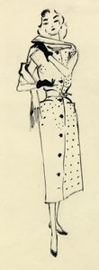 Nainen pilkullinen mekko, 1950. tekijältä Shirley Markham