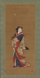 Kauneus perhosten kanssa, 1700-luku. tekijältä Shunsho