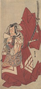 Kabuki Ac ja r Ichikawa Danjuro V jäsen tie. . . , 11. asuinpaikka 1776. tekijältä Shunsho