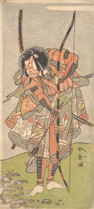 Kabuki ac i r Ichikawa Grape Dye Good Ichikawa Danjuro I V, 2n mes, 1774. doctor fin sh tekijältä Shunsho
