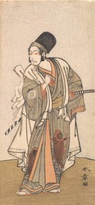 Ichikawan suvun näyttelijän seisova hahmo, luultavasti Danjuro IV, 1726-1792. tekijältä Shunsho