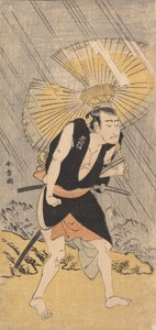 Näyttelijä Nakamura Nakazo Ono Sadakuron roolissa, n. 1766. tekijältä Shunsho