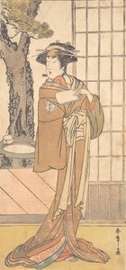 Näyttelijä Segawa Kikunojo Kolmantena Oiranina, n. 1780.