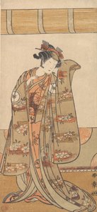 Neljäs Iwai Hanshiro naisena, 1773 tai 1774. tekijältä Shunsho