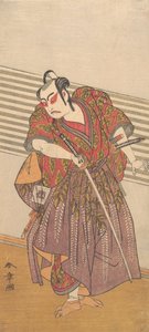 Toinen Ichikawa Yaozo samuraina, luultavasti 1773. tekijältä Shunsho