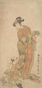 Toinen Yamashita Kinsaku Shigenoin roolissa, kesä, 1772. tekijältä Shunsho