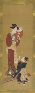 Nainen, vauva ja nuori tyttö, 1726-1868. tekijältä Shunsho