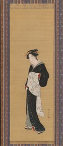 Nainen mustassa kimonossa, 1783-89.