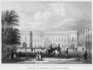 Prince of Oranges Palace, Bryssel, 1850