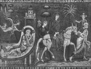 Unelma Joosefista ja lento Egyptiin (mosaiikki)