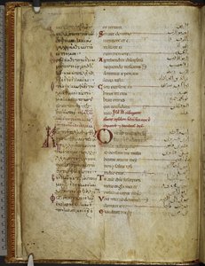 Harley MS 5786 f.2v kolmikielinen psalteri. Rahlfs 174, n. 1130-54 (vellum)