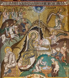 Palatinuksen kappeli (basilika), eteläinen apsidi tai Pyhän Paavalin "absidiola", mosaiikit: "Synim", XII vuosisata