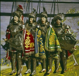 ç Pupi è eli 1800-luvun sisilialaiset nuket.