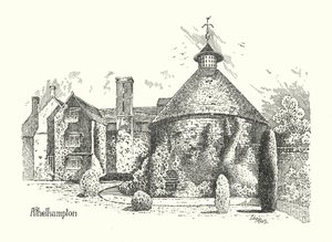 Dorset: Athelhampton Hall (litografia). tekijältä Sidney Heath