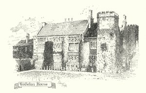 Dorset: Wolfeton House (litografia) tekijältä Sidney Heath