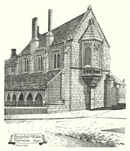 St Johnin sairaala, Sherborne, Dorset (kaiverrus)
