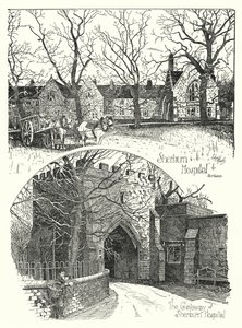 Sherburn Hospital, Durham (kaiverrus) tekijältä Sidney Heath