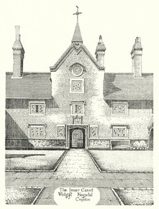 The Inner Court, Whitgift Hospital, Croydon (kaiverrus) tekijältä Sidney Heath