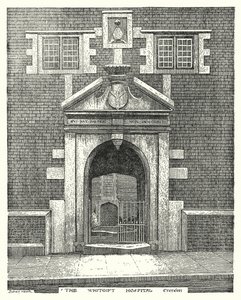 The Whitgift Hospital, Croydon (kaiverrus) tekijältä Sidney Heath