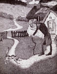 Siellä oli vino mies kirjasta Prinsessa Marie-Josés Childrens Book, julkaistu 1916