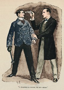 Löysin pistoolin hänen päähänsä, 1892 tekijältä Sidney Paget
