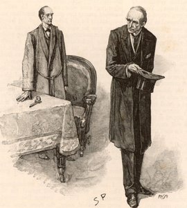 Kuvitus "Sherlock Holmesin seikkailuista" tekijältä Sidney Paget