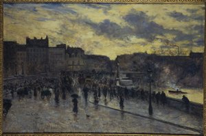 Pont-Neuf, nähtynä quai de la Mégisserie -puistosta käsin tekijältä Siebe Johannes Ten Kate