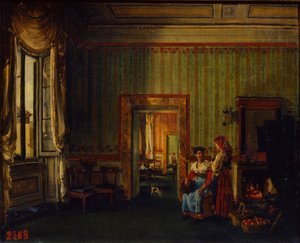 Sisustus prinssi Aleksander Golitsynin talossa Roomassa, 1830
