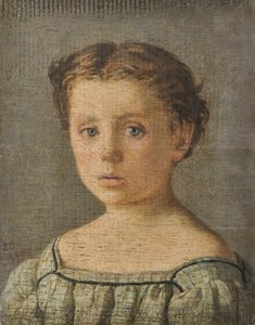 Lapsimuotokuva, noin 1864-65 (öljy kartongille) tekijältä Silvestro Lega