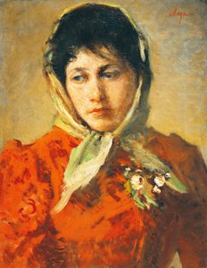 La scellerata (Paha nainen), kirjoittanut Silvestro Lega (1826-1895), öljy kankaalle, 50x38 cm tekijältä Silvestro Lega