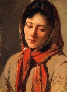 Talonpoikatyttö (Paholainen nainen), kirjoittanut Silvestro Lega (1826-1895) tekijältä Silvestro Lega