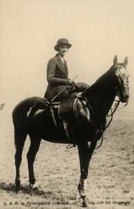 Savoijin prinsessa Yolanda (1901-1986), Bergolon kreivitär, hevonen. tekijältä Silvio Ottolenghi