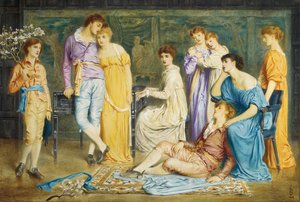 Bachin preludi, 1868 tekijältä Simeon Solomon