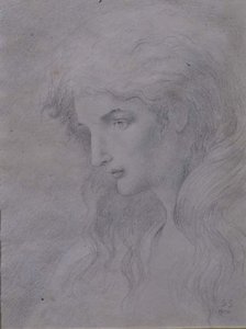 Allegorinen pää tekijältä Simeon Solomon