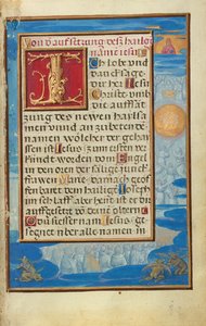 Rand mit der Anbetung des Namens Jesu tekijältä Simon Bening