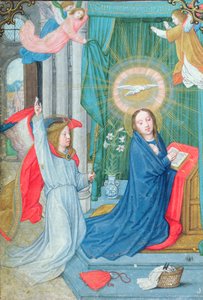 Annunciation, miniatyyri Norfolk Book of Hours -kirjasta
