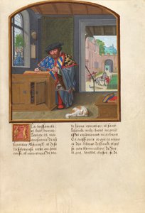 Golden Fleece -ritarikunnan aseiden kuningas Kirjoittaa Jacques de Lalaingista, n. 1530-1540 (tempera, kultalehti ja muste pergamentilla)