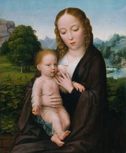Neitsyt ja lapsi, n. 1520. tekijältä Simon Bening